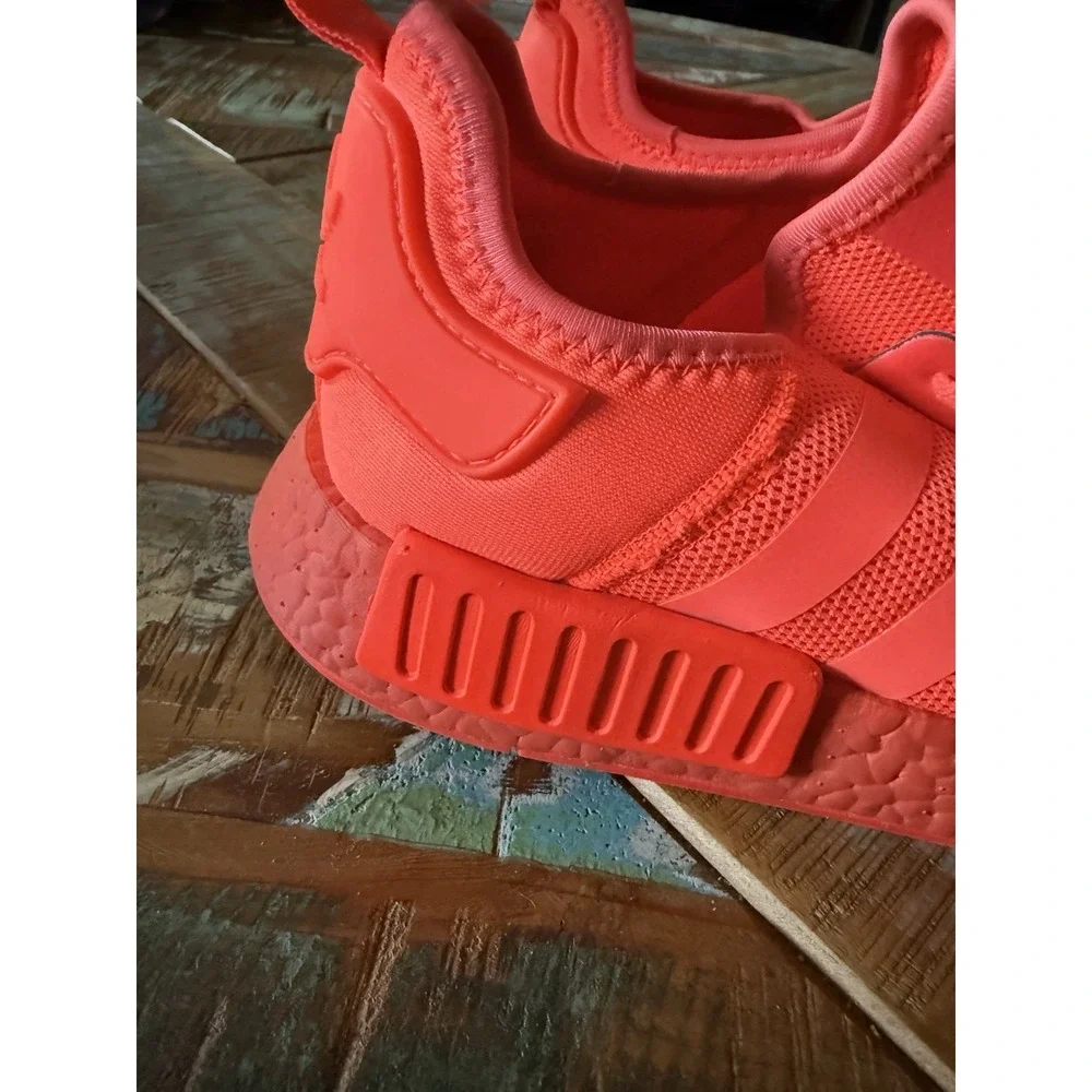 Men's Adidas NMD R1 Hot Orange Red Shoes Size 12.5